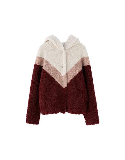 Chaqueta De Pelo Diseño Deportivo