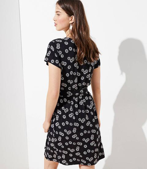 Vine Knit Wrap Dress
