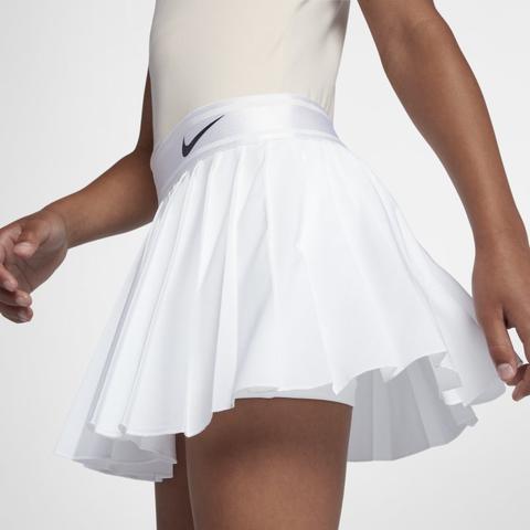 white nike court victory skirt