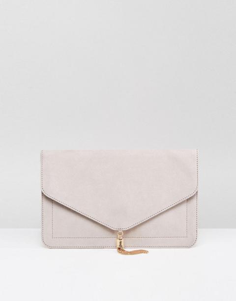Asos Design - Pochette Con Nappe - Beige