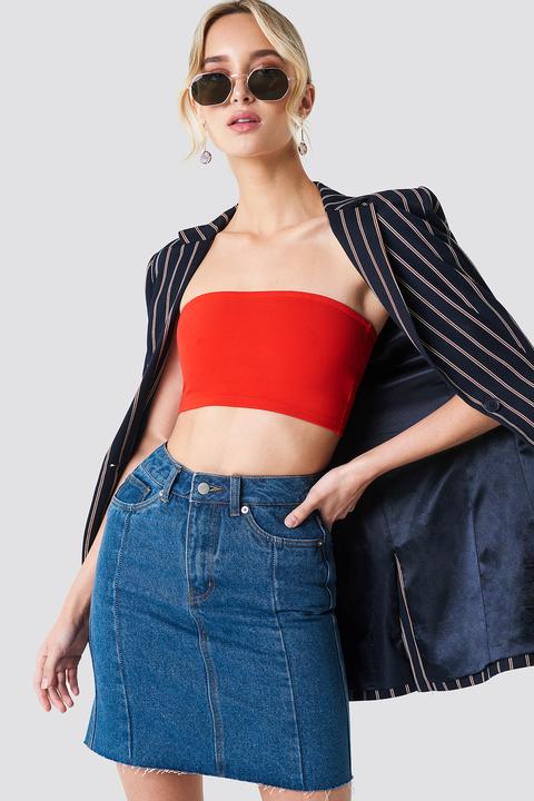 Na-kd Panel Skirt - Blue