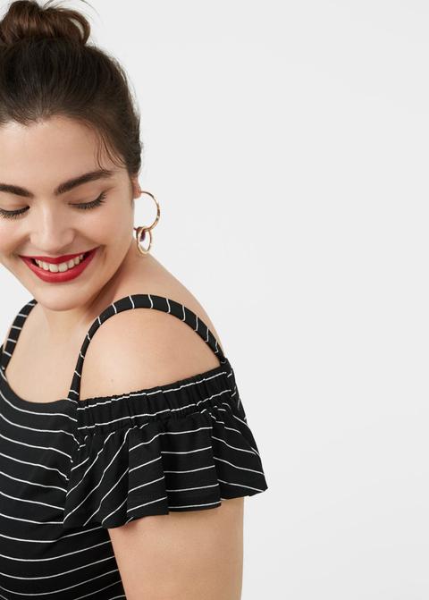 Top Off-shoulder Rayas