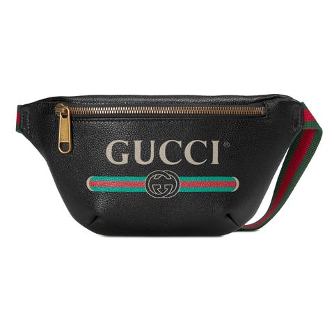 Kleine Gürteltasche Mit Gucci Print