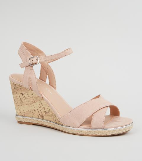 New look hot sale nude wedges