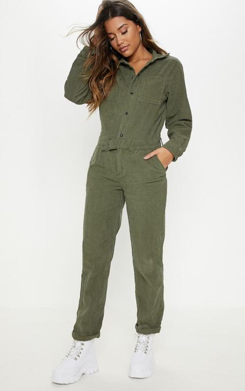 Khaki Cord Boilersuit