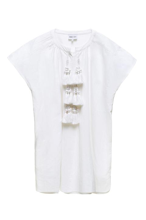 Vestido Borlas Blanco