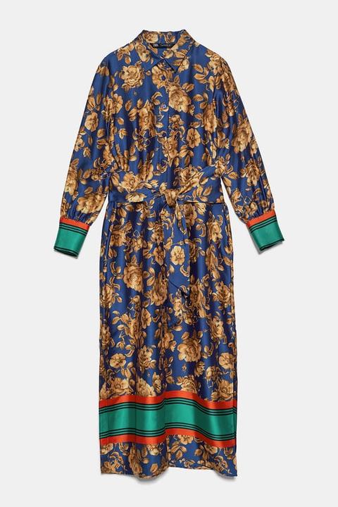 Vestido Camisero Estampado