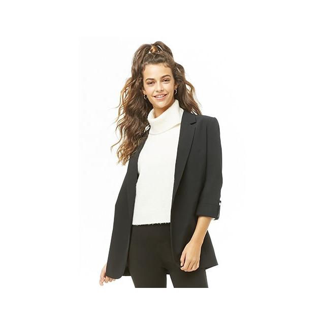 longline open front blazer