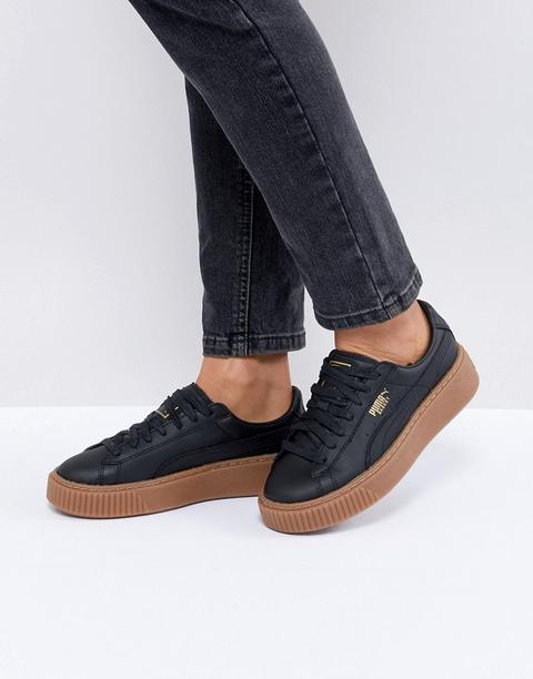 Puma - Basket Platform - Sneakers - Nero