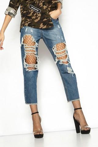 Daniela Denim Ripped Boyfriend Jeans