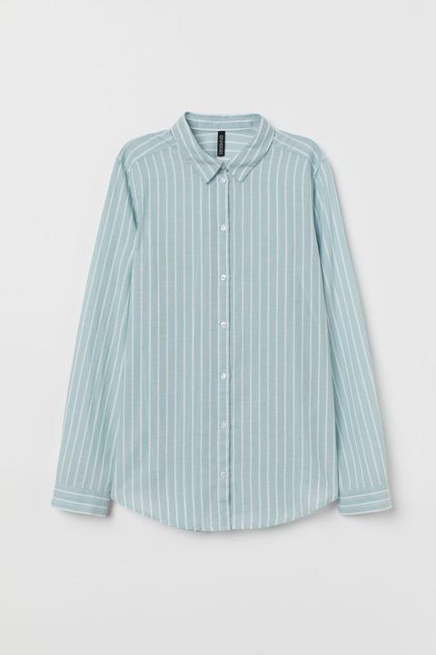 H & M - Camisa De Algodón - Verde