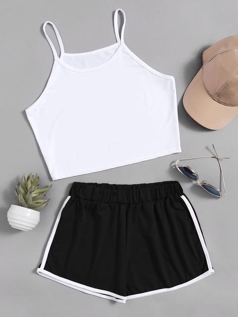 Top Camisole Con Pantaloncini