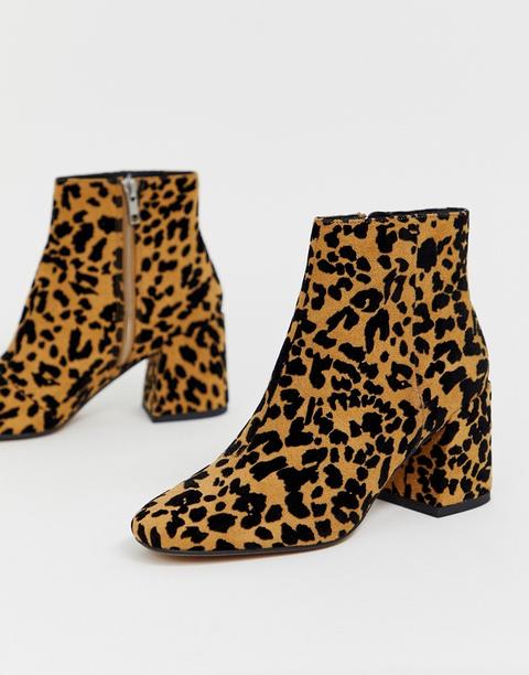 Asos Design - Rural - Bottines - Léopard-multi