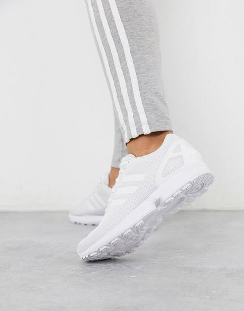 Adidas Originals Zx Flux Trainers In White