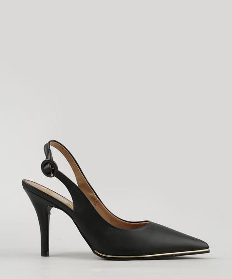 Scarpin Feminino Vizzano Bico Fino Preto