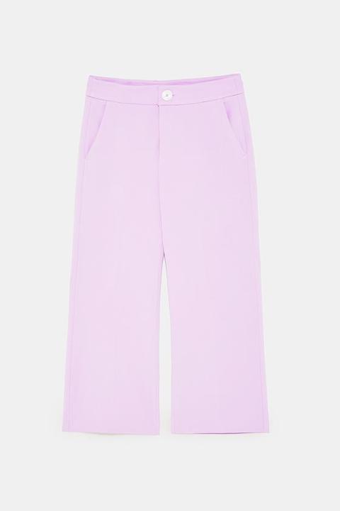 Coloured Cropped Trousers