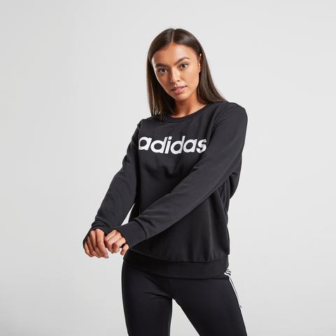 Adidas Core Logo Crew Sweatshirt - Black - Womens