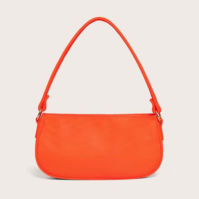 neon orange handbag
