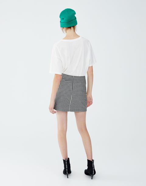 Minifalda Cuadros Tailoring Bolsillos
