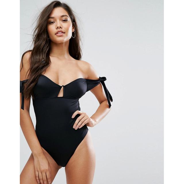 asos black swimsuit