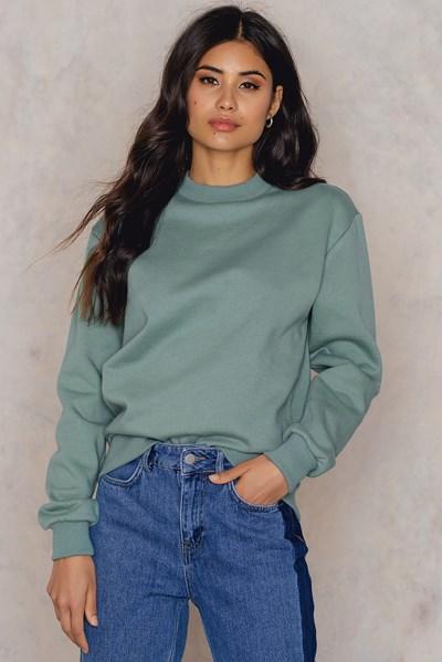 Na-kd Basic Oversized Basic Sweater - Green