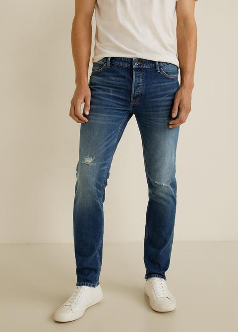 Jeans Tim Slim Fit Lavado Oscuro Vintage