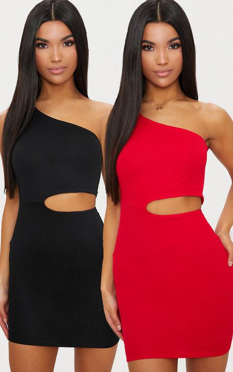 black cut out bodycon dress