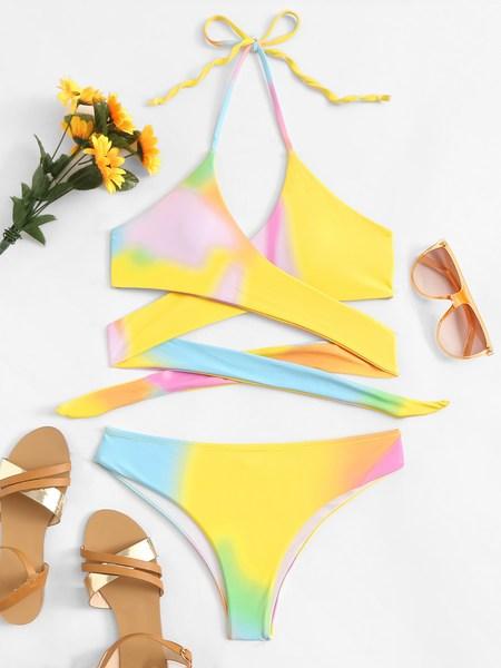 Scialle Bikinis Multicolore Costume Da Bagno