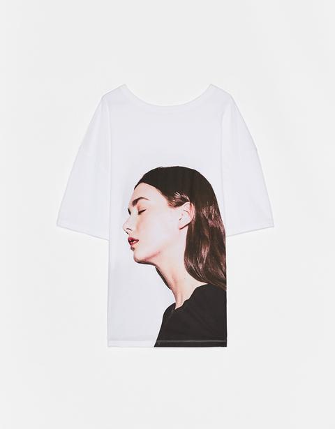 Camiseta Oversize De Manga Corta