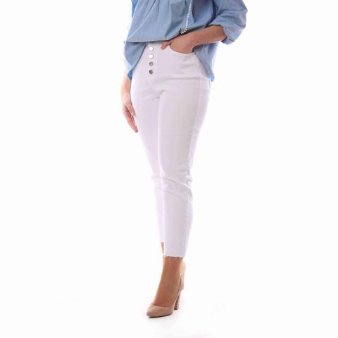 Jeans Blanco Mom Fit