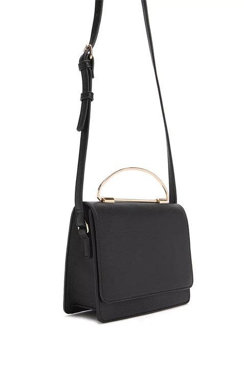 Faux Leather Crossbody Bag