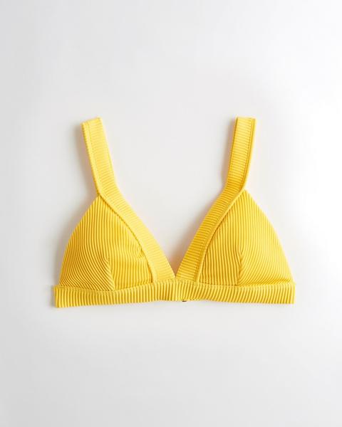 Lei Top Bikini A Triangolo A Coste