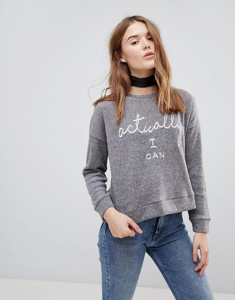 New Look - Actually I Can - Maglione - Grigio