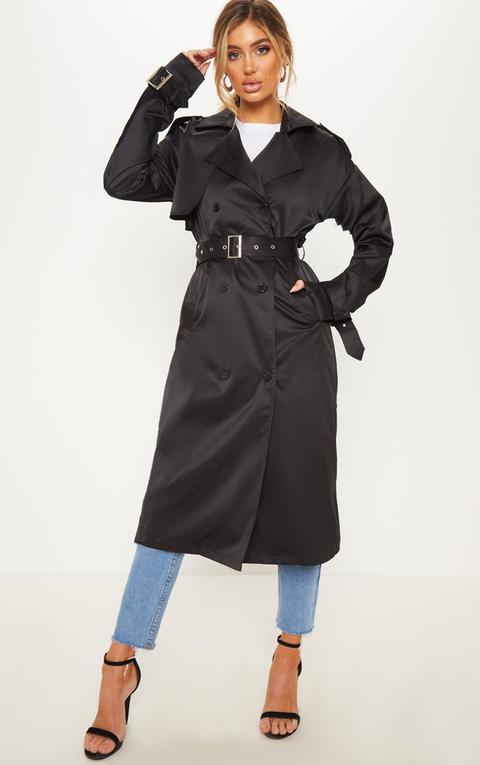 black trench coat dress