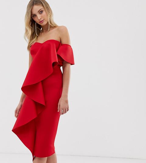 true violet vestido rojo