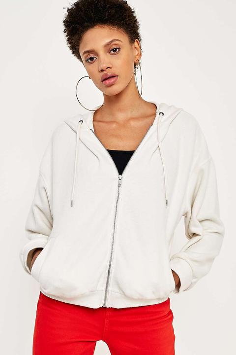 Bdg - Flauschiger Hoodie Mit Reißverschluss - Damen 36