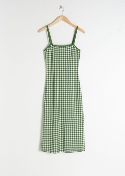 & other stories green dress