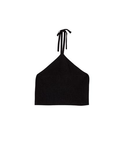 Top Básico Cuello Anudado