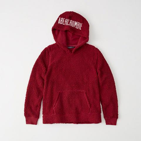 abercrombie and fitch sherpa hoodie