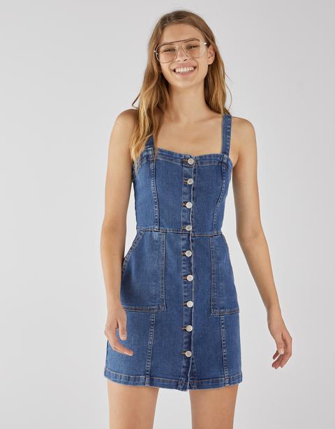 Denim Dress With Buttons