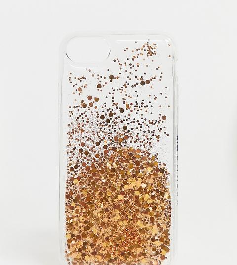 Skinnydip - Custodia Con Glitter Oro Rosa Sfumati Per Iphone 6/7/8/s/6 Plus/7 Plus/iphonex - Oro