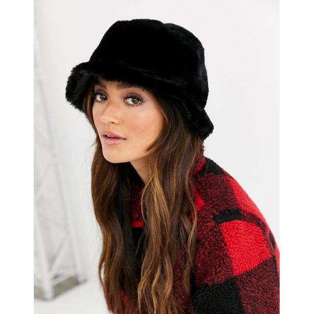 asos fur hat