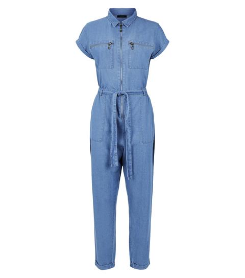 new look boiler suit denim