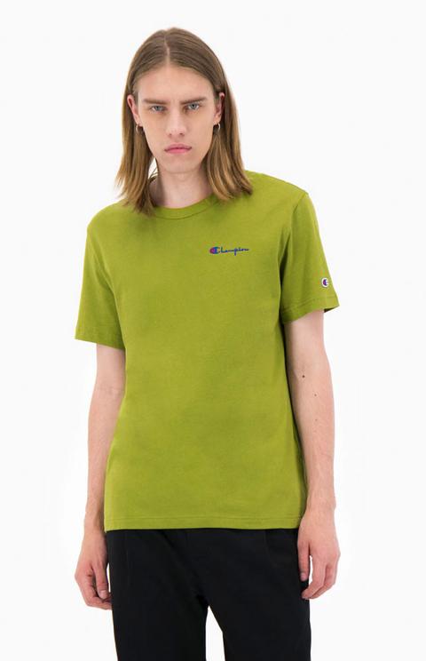 T Shirt Mit Kleinem Logo Schriftzug From Champion On 21 Buttons