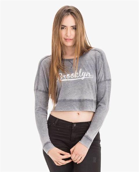 Sudadera Cropped Brooklyn