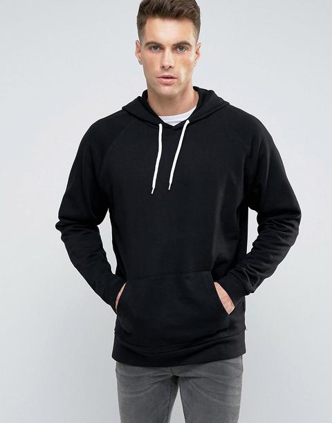 Sudadera Extragrande Negra De Asos