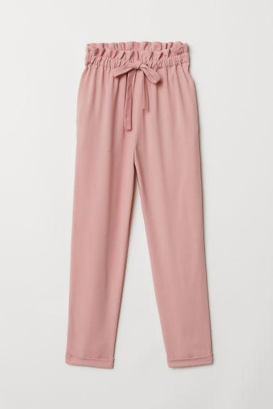 H & M - Pantaloni Vita A Sacchetto - Rosa