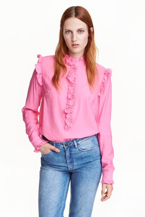 Blusa Con Volantes