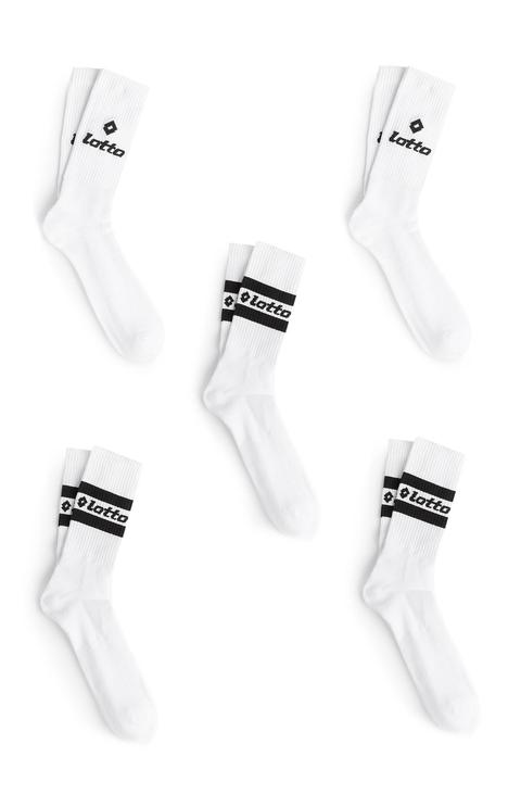 White Lotto Socks 5pk