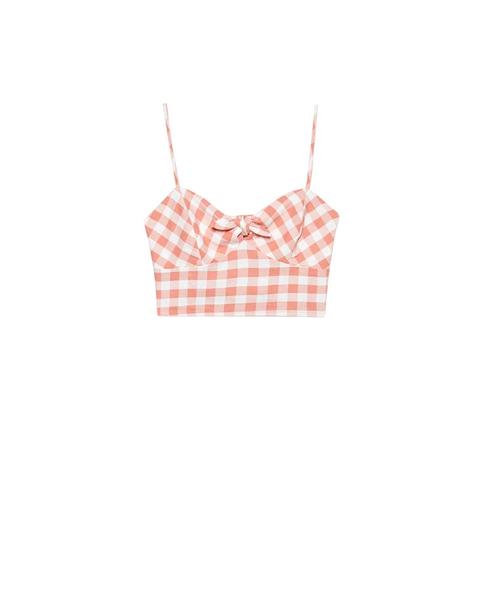 Crop Top Estampado Vichy